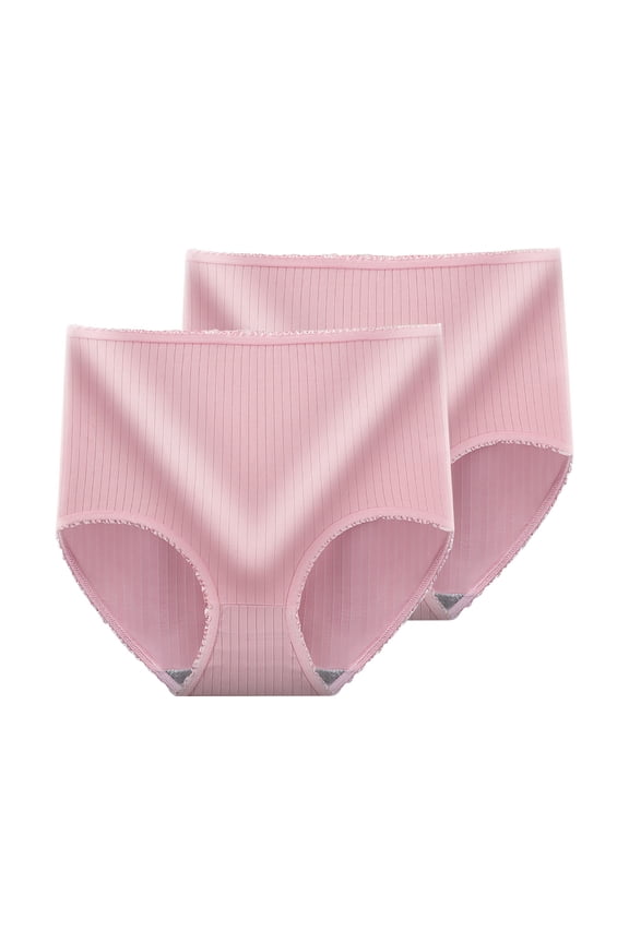 Women Cotton Underwear 2 Pack Comfort Maternity Pregnancy Panties Plus Size High Waist Postpartum Support Briefs