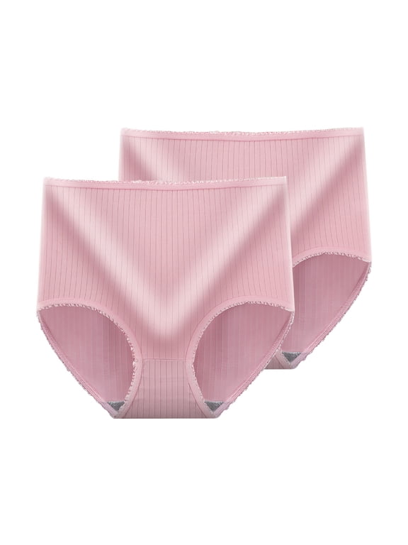 Women Cotton Underwear 2 Pack Comfort Maternity Pregnancy Panties Plus Size High Waist Postpartum Support Briefs