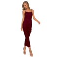 thumbnail image 1 of Women Cotton and Linen Pants Sexy Jumpsuit Sling Wide Leg Jumpsuit, 1 of 1