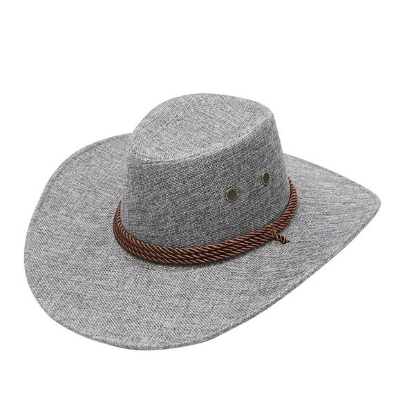 Women Cowboy Hat Women Classic Hat Grey Hat Caps for Men One Size