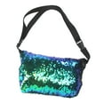 thumbnail image 1 of Women Creative Sequined Cross Body Shoulder Bag Fanny Pack Colored + Black, 1 of 7