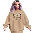 thumbnail image 1 of Women Crew Neck Pullover Sweatshirt for Women No Hood Women's Fashion Floral Print Pullover Sweatshirt Casual Hoodie Style Top Xxl, 1 of 4