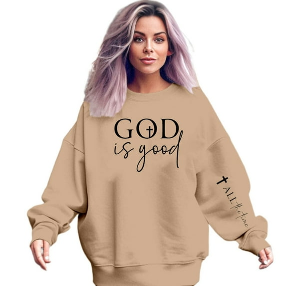 Women Crew Neck Pullover Sweatshirt for Women No Hood Women's Fashion Floral Print Pullover Sweatshirt Casual Hoodie Style Top Xxl