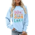 thumbnail image 1 of Women Crew Neck Pullover Zip up Sweatshirt Women No Hoodie Stylish Round Neck Printed Casual T Shirt for Women Men Comfortable Daily Wear Outfit with Jeans and Sneakers Winter Fashion Soft Fabric Xxl, 1 of 4
