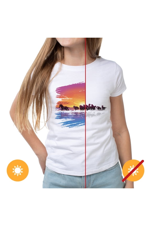 Women Crew Tee - Wild Horse - White by DelSol for Women - 1 Pc T-Shirt (2XL)