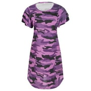 Casual Camouflage Dresses for Women in Various Styles and Colors