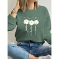 thumbnail image 1 of Christian Sweatshirt Faith-Hope-Love Print Long Sleeve Shirt for Women, 1 of 4