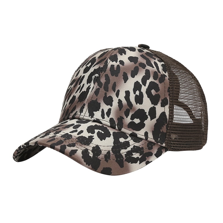Women Criss Cross Ponytail Hat Washed Distressed Mesh  display picture 1