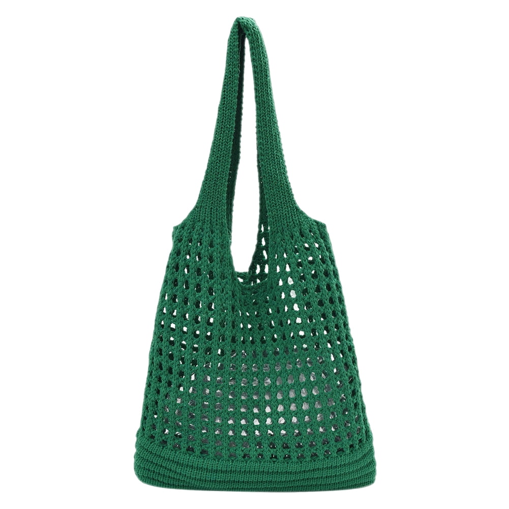 Women Crochet Beach Bag Casual Travel Tote Bag Summer Purse Ladies