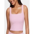 thumbnail image 1 of Women Cropped Tank Tops Sleeveless Square Neck Tanks Basic Crop Tops, 1 of 4