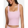 thumbnail image 1 of Women Cropped Tank Tops Sleeveless Square Neck Tanks Basic Crop Tops, 1 of 4