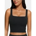 thumbnail image 1 of Women Cropped Tank Tops Sleeveless Square Neck Tanks Basic Crop Tops, 1 of 4