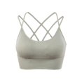 thumbnail image 1 of Women Cross Back Sport Bras Padded Strappy Criss Cross Cropped Bras for Yoga Workout Fitness, 1 of 4