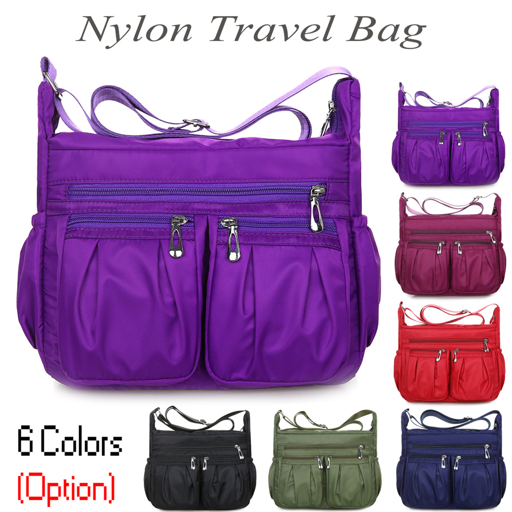 Women Crossbody Bag Shoulder Purse Handbags Multi Pocket Lightweight