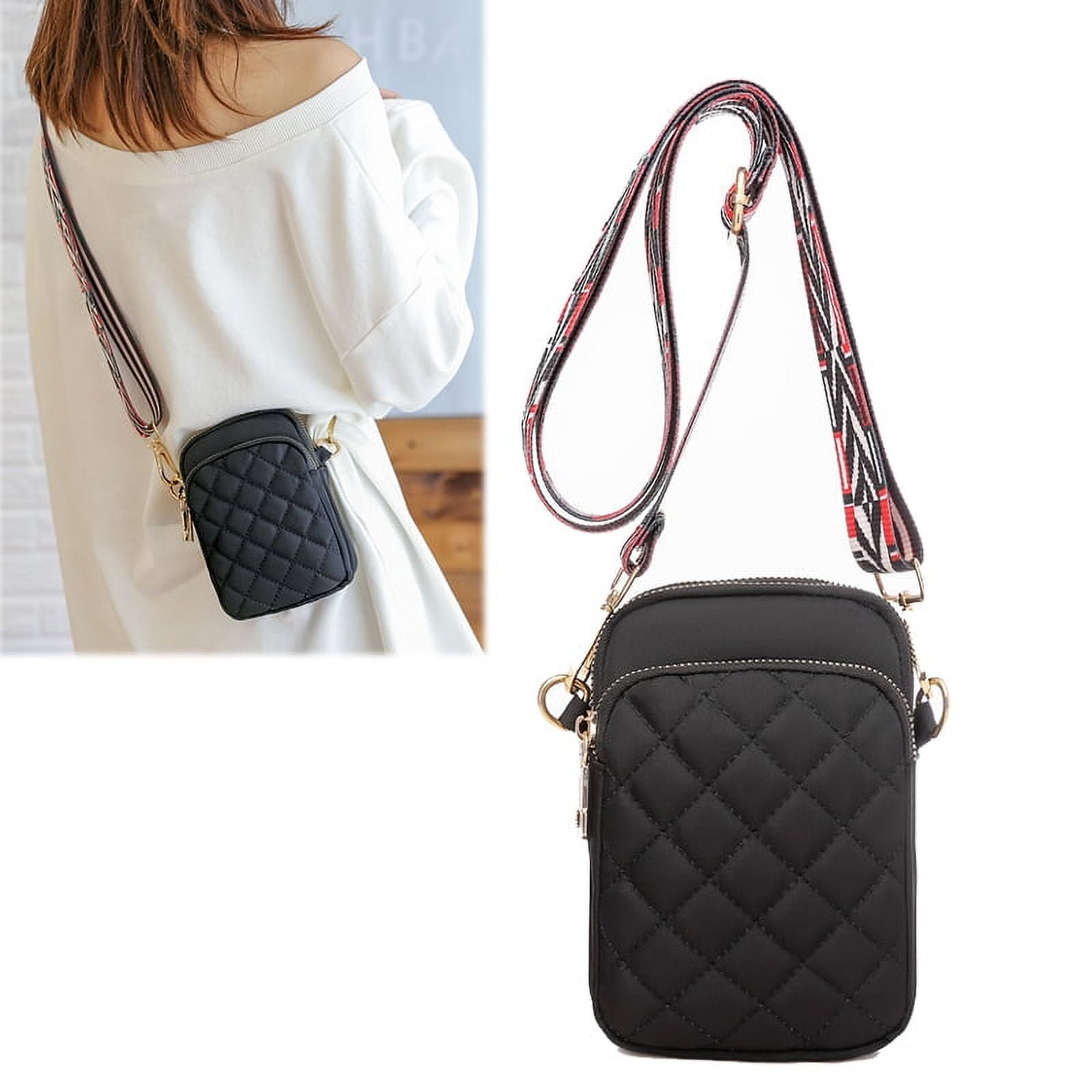 Yuanbang Cross Body Bag for Women Handbag Small Chain Crossbody Shoulder Bags Purse-Black, Adult Unisex, Size: 23*15*9CM