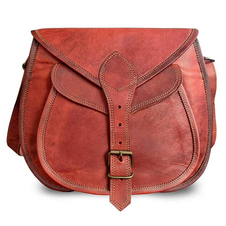 Rustic sales leather purse
