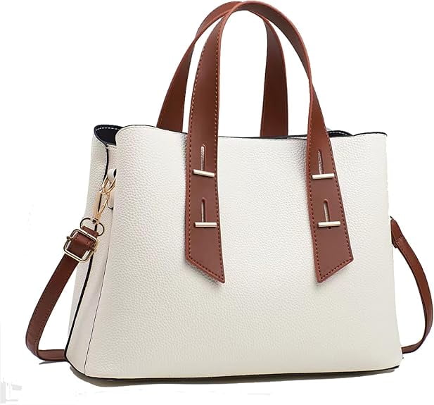 Simple&Opulence Women's Leather Crossbody Bag - Top Handle Tote & Shoulder Satchel In Pebbled Cowhide