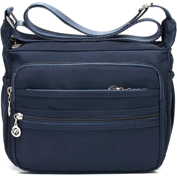 Women Crossbody bag Waterproof Nylon Shoulder Handbag Multi-Pocket Casual Messenger Bag Travel Satchel Purse