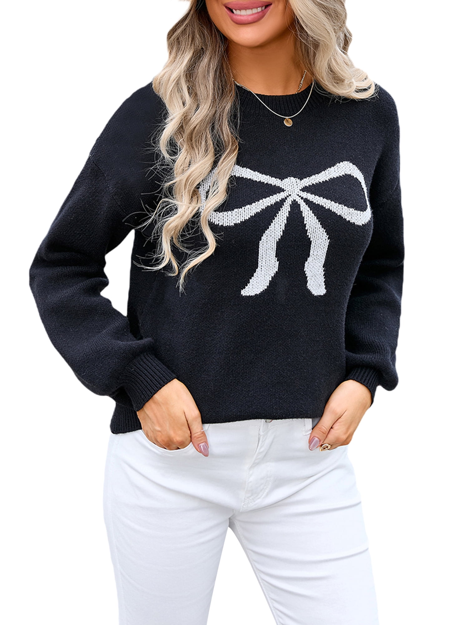 Review for Cute bow sweater YV40985