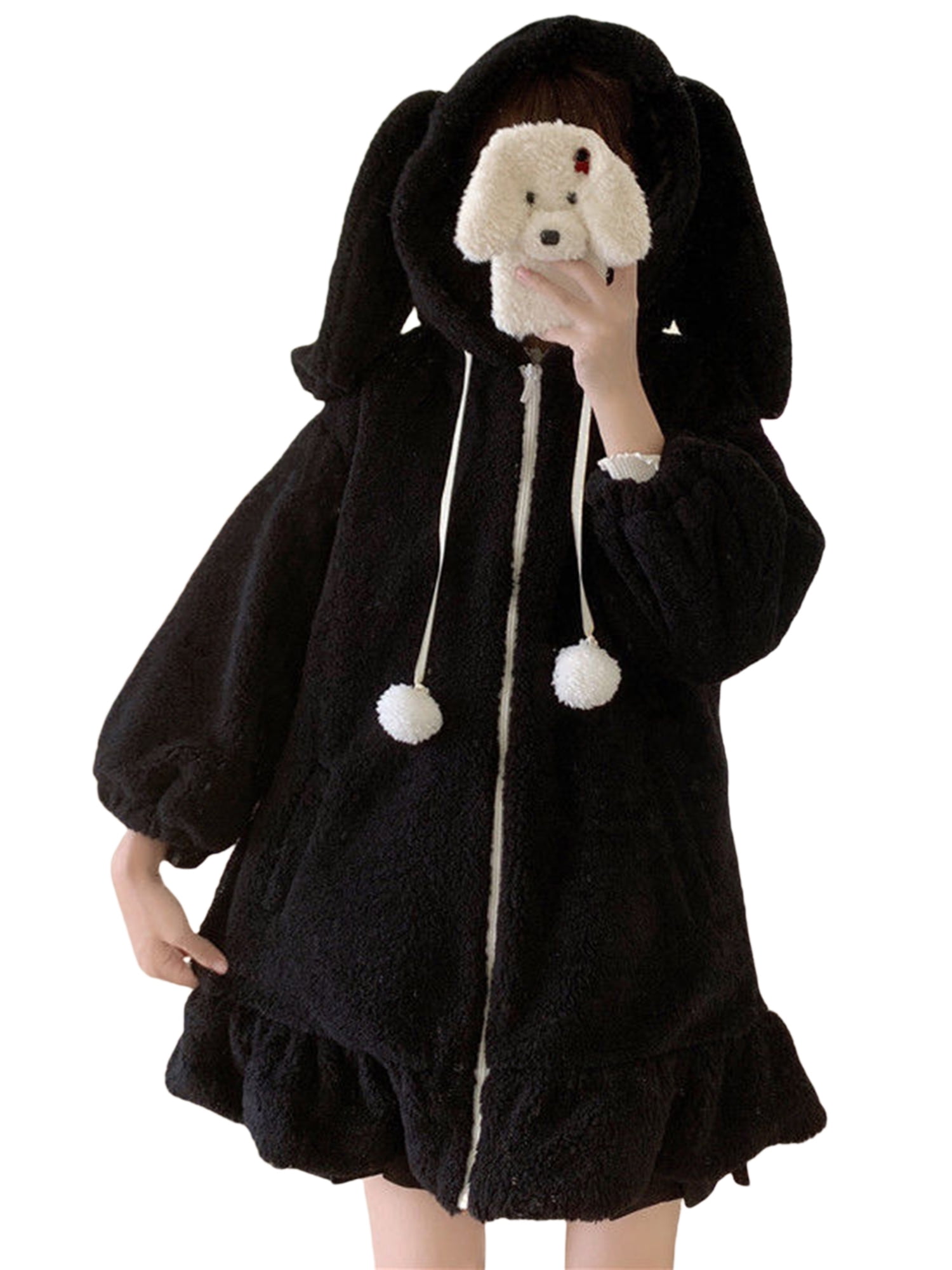 Bunny sweatshirt with ears sale