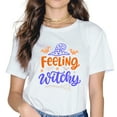 thumbnail image 1 of Women Cute Feeling Witchy Halloween T-Shirt, 1 of 3