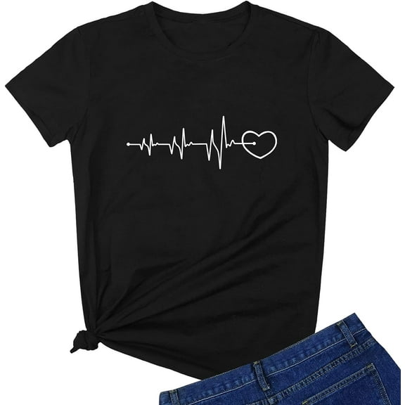 Women Cute Graphic Tees Cotton Tshirts