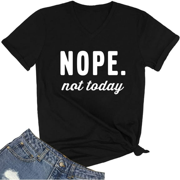 Women Cute Graphic Tops Summer V-Neck T Shirts