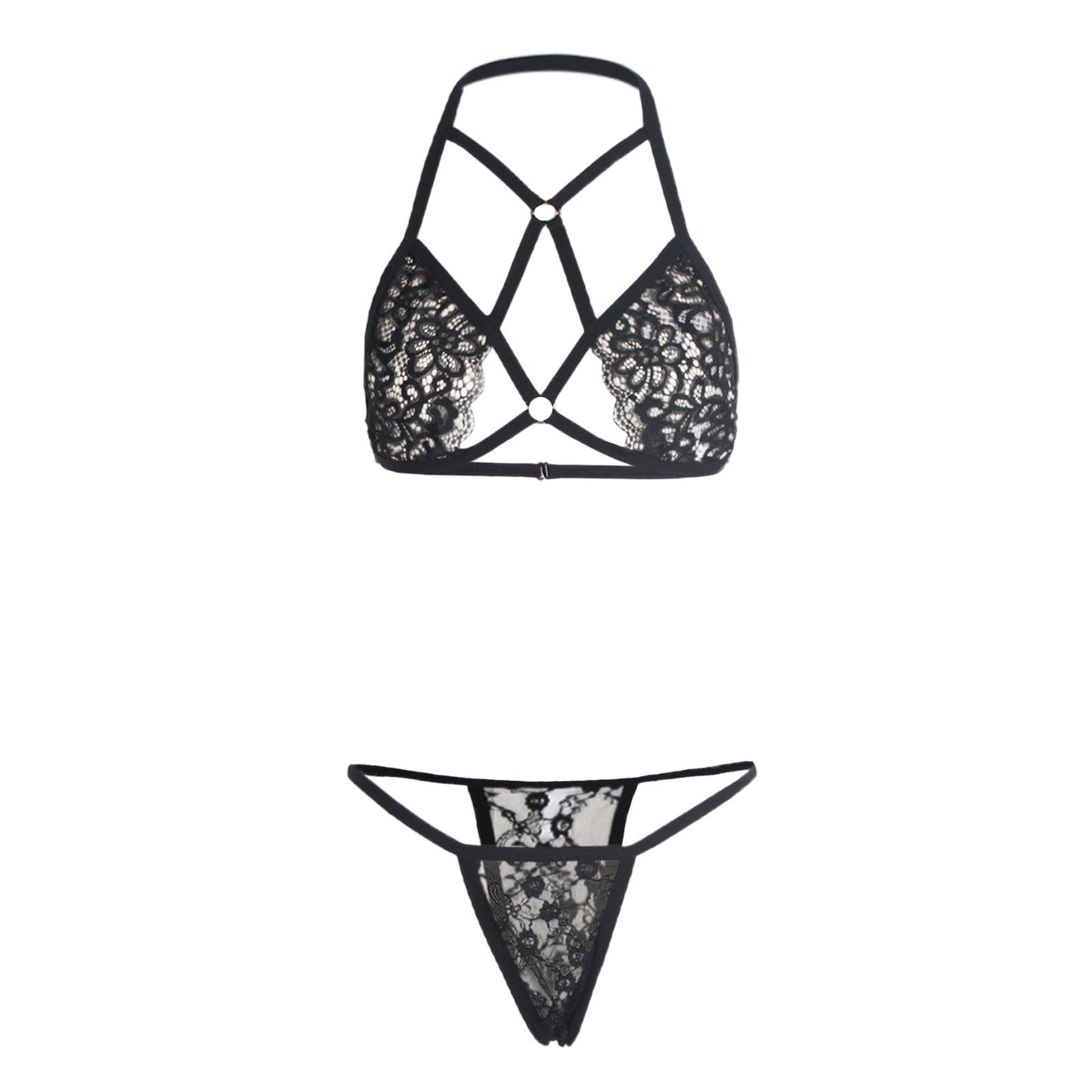 Women Cute Lingerie Set Lace Bra And Panty Set Two Piece Ladies