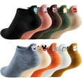 thumbnail image 1 of Women Cute Socks 10 Pairs Cotton Kawaii Embroidered Funny Low Cut Socks for Women Girls Ankle Socks, 1 of 12
