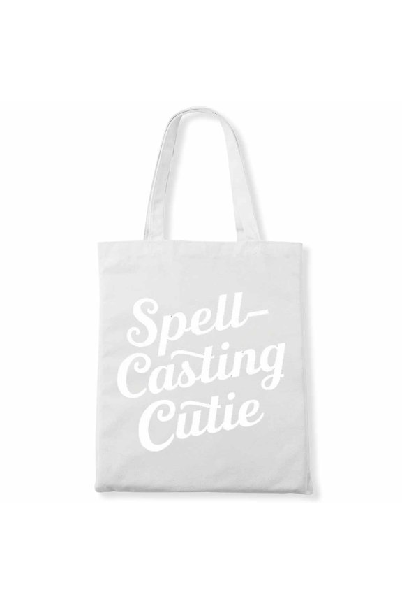 Women Cute Spell-Casting Cutie Halloween Large Canvas Bag 1Pc