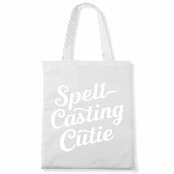 Women Cute Spell-Casting Cutie Halloween Large Canvas Bag 1Pc