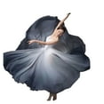 thumbnail image 1 of Women Dance Training Skirt Gradient Elegant Performance Swing Skirt Wrap 720 Degree Skirt, 1 of 6
