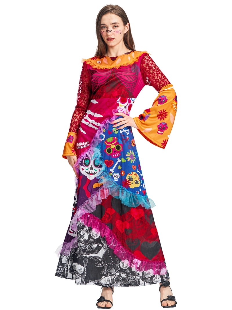 turquoise ladies dresses Turquoise Grapefruit Groove Rose Swing Dress - Medium main image 1
