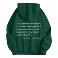 thumbnail image 1 of Women Dear Person Behind Me If Reading This I Something Happens To You Hoodie Soft Comfortable Pullover Sweatshirt Casual Streetwear Top, 1 of 2