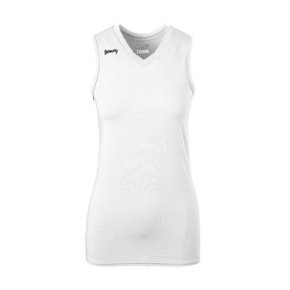 Women Deep Set Racer Back, White - Large