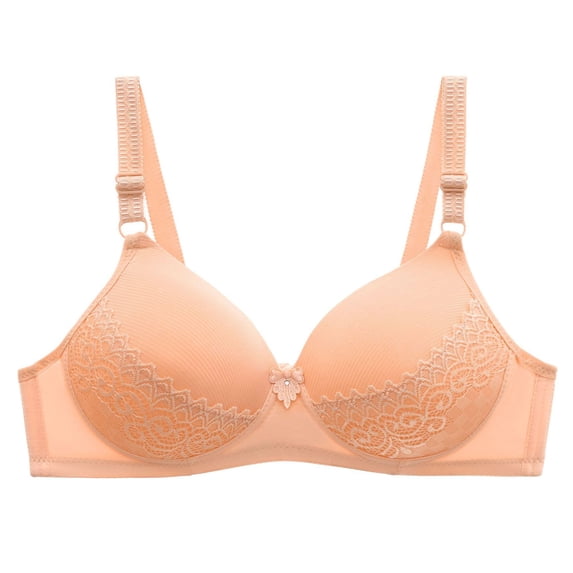 Women Deep V Lace Underwire Bralette Adjustable Strap Push up Padded Support Bra Full Cup Lingerie