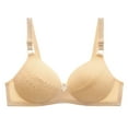 thumbnail image 1 of Women Deep V Lace Underwire Bralette Adjustable Strap Push up Padded Support Bra Full Cup Lingerie, 1 of 4
