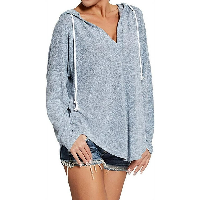 Deep v neck sweatshirt discount