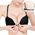 thumbnail image 1 of Women Demi Cup Convertible Underwire Solid Front Closure Bras, 1 of 5