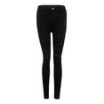 thumbnail image 1 of Women Denim Jeans Stretch Mid Waisted Ripped Hole Slim White Pants Pencil Denim Jeans, 1 of 8