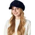 thumbnail image 1 of Women Denim Newsboy Hats Cotton Casual Cabbie Hat Stylish Beret French Cap Paperboy Caps, 1 of 6