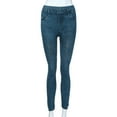 thumbnail image 1 of Women Denim Pants Pocket Slim Leggings Fitness Plus Size Leggins Length Jeans Jean Pajama Pants Women Jean Leggings for Women Petite Womens Pants with Pockets Control Too Pants Jean Women plus Jean, 1 of 3