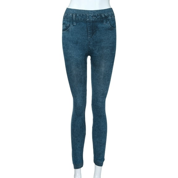 Women Denim Pants Pocket Slim Leggings Fitness Plus Size Leggins Length Jeans Jean Pajama Pants Women Jean Leggings for Women Petite Womens Pants with Pockets Control Too Pants Jean Women plus Jean