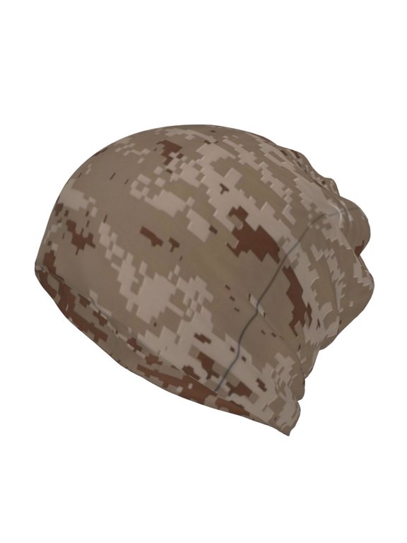 Women Desert Digital Camouflage Slouchy Beanie Hat Stretch Turban Hats Headwear Caps Baggy Skull Sleep Scarf