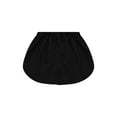 thumbnail image 1 of Women Detachable Underskirt Fake Shirt Adjustable Lower Sweep Skirt Blouse Tail Irregular Hem Black XXXXL, 1 of 8