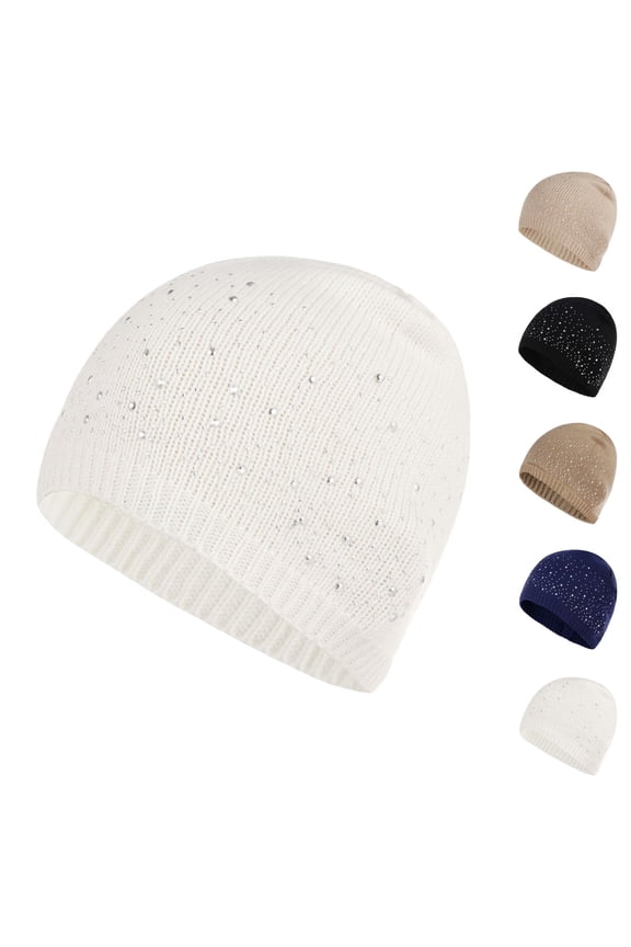 Women Diamond Knit Beret Hat – Thick Warm Soft Beanie Style, Elegant Winter Fashion Accessory, Sparkly Cozy Painter Cap for Casual Wear