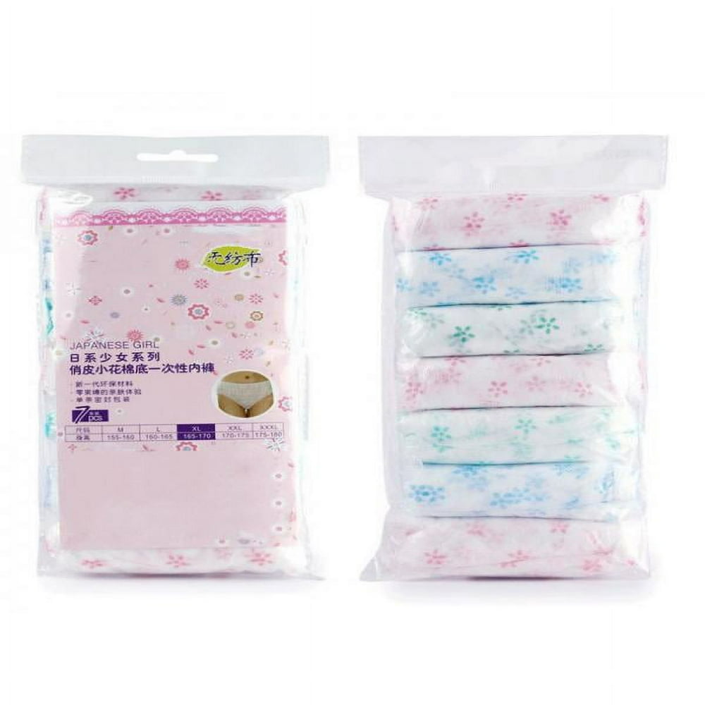 Women Disposable Underwear Cotton Travel Sterilized Panties Underpants
