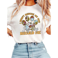 thumbnail image 1 of Women Dog Rescue Floral Paw Print Graphic Tees T Shirt Tops Round Neck Printed Cotton T Shirt White S-5XL, 1 of 4