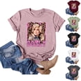 thumbnail image 1 of Women Dolly Shirts Country Music Legend T-Shirt Crewneck Short Sleeve Shirt Vintage Graphic Tee Loose Fit T-Shirt Casual Tops M, 1 of 5