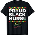 thumbnail image 1 of Women Dope Proud Black Nurse Black History Month Nurse Gift T-Shirt, 1 of 3